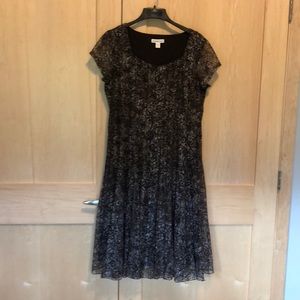 Coldwater Creek fit & flare lace overlay 1X